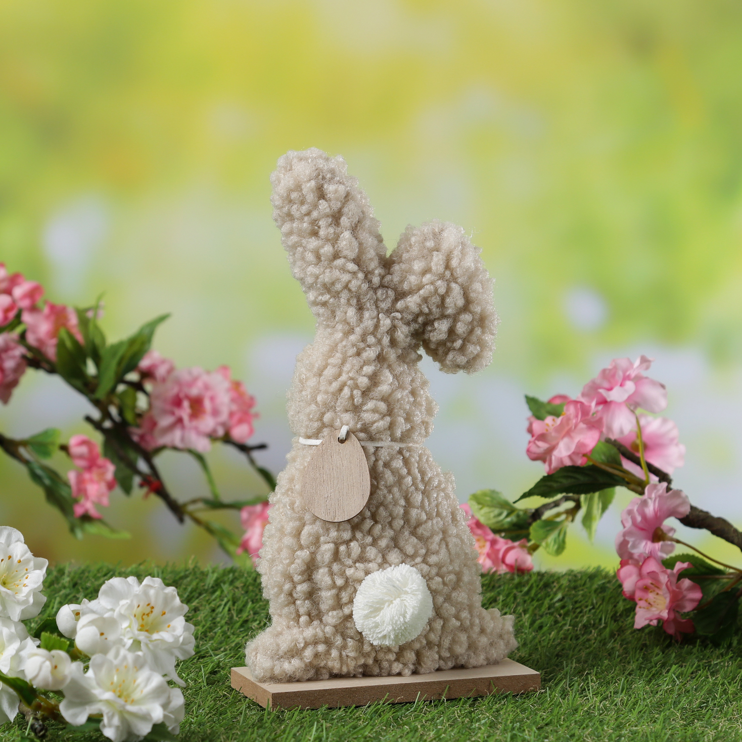 Hase Teddy - Dekofigur - Plüschhase mit Knickohr - Frühlingsdeko - Ostern - H: 23cm - beige Hase Teddy - Dekofigur - Plüschhase mit Knickohr - Frühlingsdeko - Ostern - H: 23cm - beige