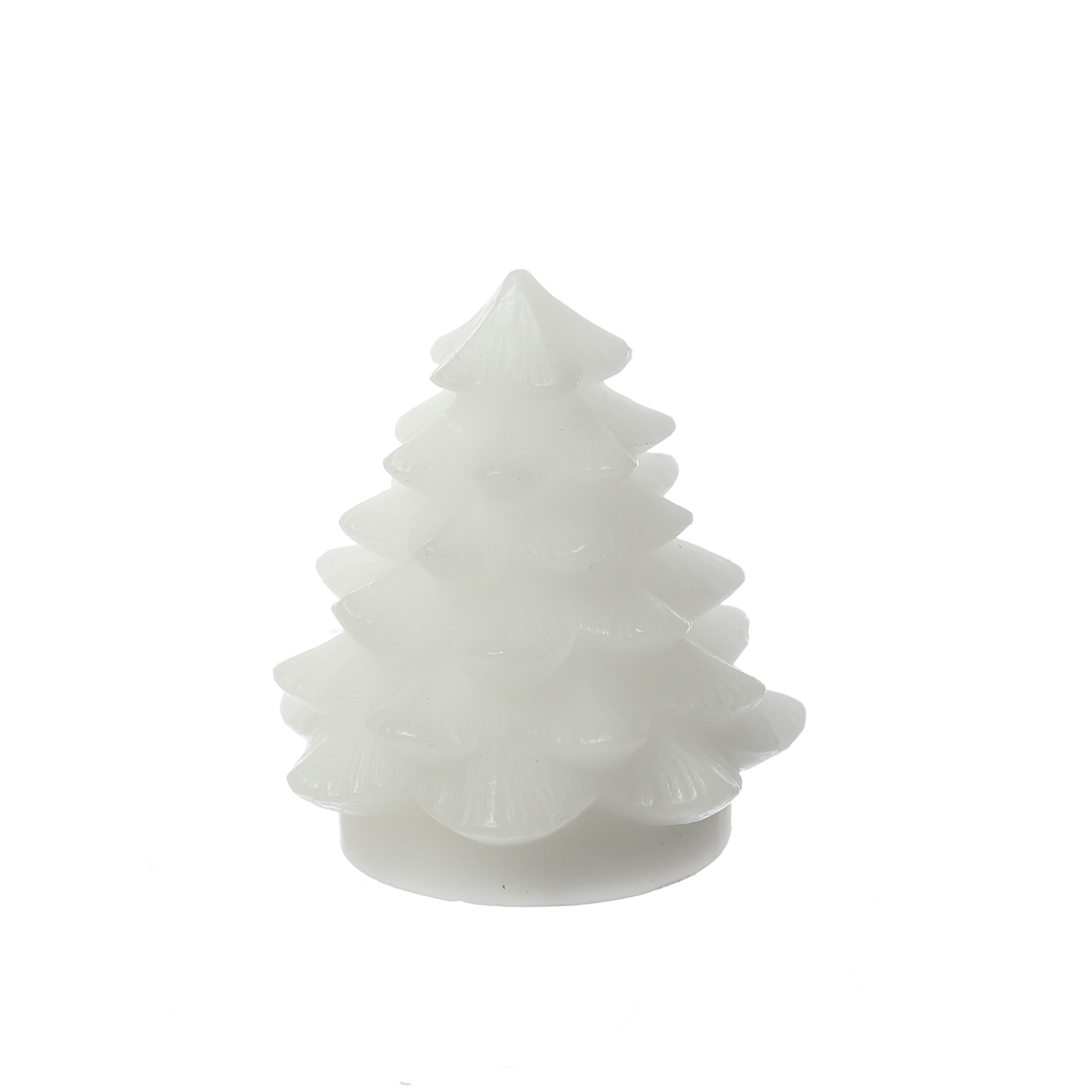 LED Kerzen Tannenbaum - 4 Mini Tannenbäume aus Echtwachs - H: 7cm - inkl. Batterien - weiß - 4er Set LED Kerzen Tannenbaum - 4 Mini Tannenbäume aus Echtwachs - H: 7cm - inkl. Batterien - weiß - 4er Set