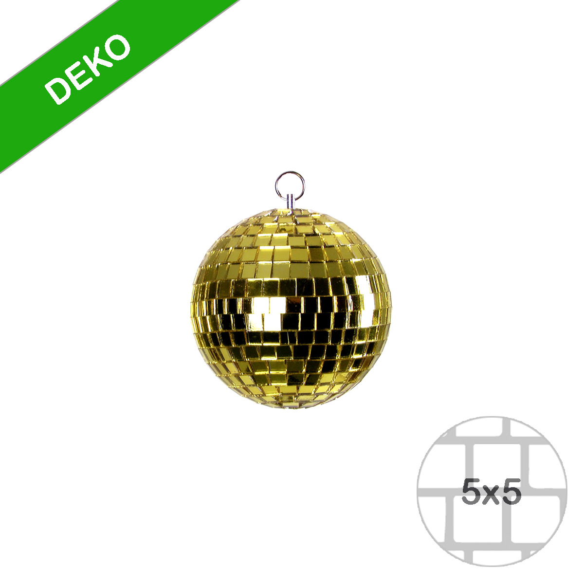 Spiegelkugel 5cm gelb - Discokugel Echtglas zur Dekoration Spiegelkugel 5cm gelb- Discokugel Echtglas zur Dekoration