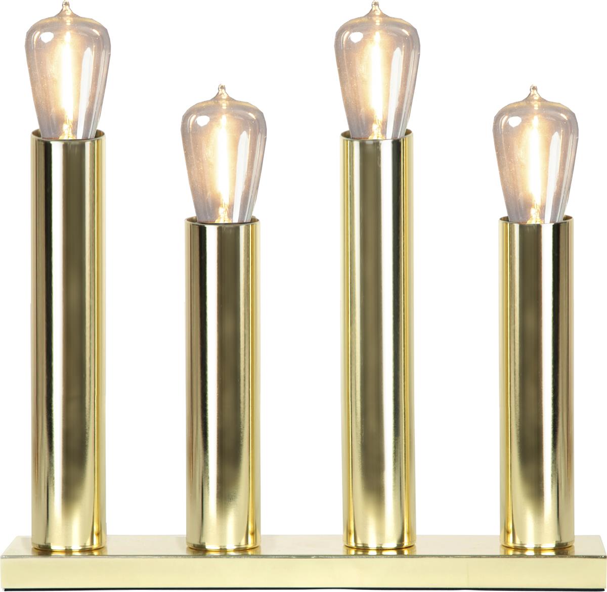 LED Tischleuchte - Standleuchte "Glans" - E14 - inkl. Leuchtmittel - H: 28cm, L: 27cm - messing LED Tischleuchte - Standleuchte "Glans" - E14 - inkl. Leuchtmittel - H: 28cm, L: 27cm - messing