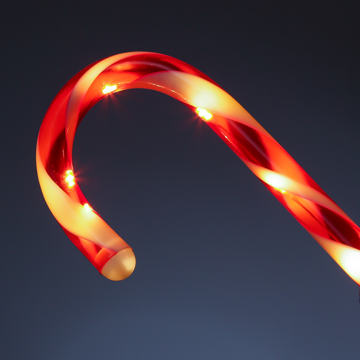 LED Zuckerstangen - je 7 warmweiße LED - H: 25cm - 8 Funktionen - Batterie - Timer - 4 Stück LED Zuckerstangen - je 7 warmweiße LED - H: 25cm - 8 Funktionen - Batterie - Timer - 4 Stück