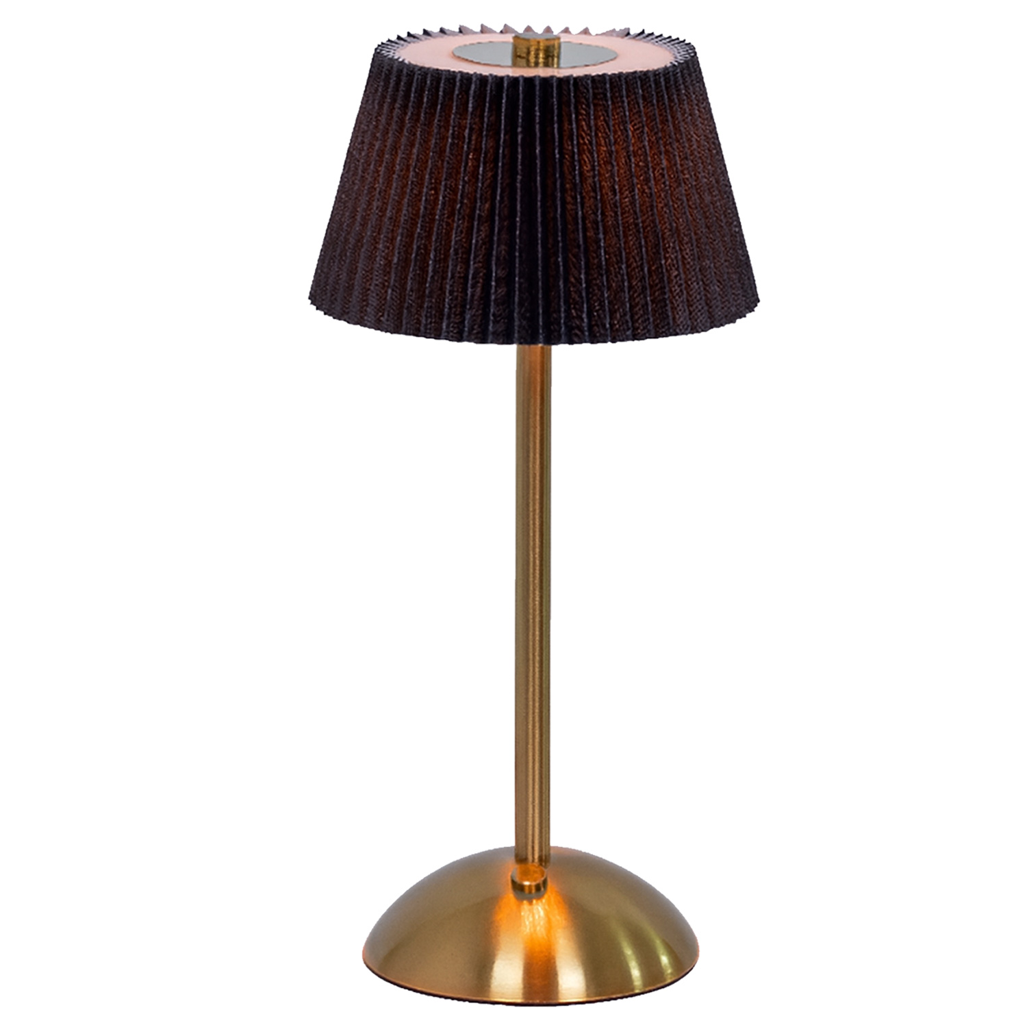 LED Tischlampe GENUA - wiederaufladbar per USB - 3 Lichtfarben - dimmbar - H:30,5cm - schwarz