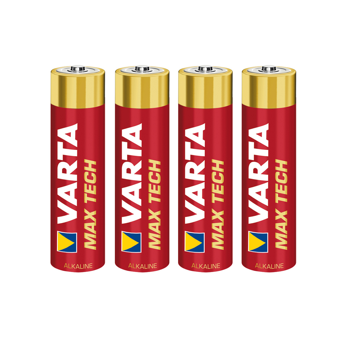 Varta Batterie Micro AAA - MAX TECH ALKALINE - 4 Stück - Typ: LR03 - 1,5V - 50% mehr Leistung Varta Batterie Micro AAA - MAX TECH ALKALINE - 4 Stück - Typ: LR03 - 1,5V - 50% mehr Leistung